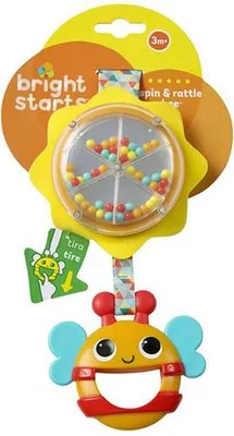 Produktbild von HCM 28585 - Bright Starts Spin & Rattle Bee Rasselspielzeug