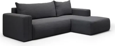 Produktbild von Intenso Ecksofa mit Schlaffunktion LECCO, Rechts, Schwarz