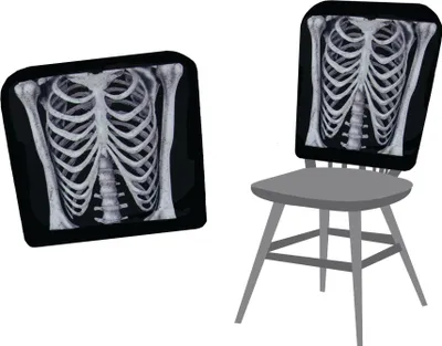 Obrázok produktu pre Halloweenske poťahy na stoličky kostra 38 x 48 cm - jedna veľkosť pre všetkých