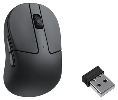 Produktbild von Keychron M4, rechts, Optisch, RF Wireless + Bluetooth + USB Type-C, 30000 DPI, Schwarz