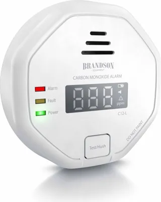 Produktbild von Brandson Kohlenmonoxid Melder mit LCD Display CO Alarm mit 85 dB - Batteriebetrieben