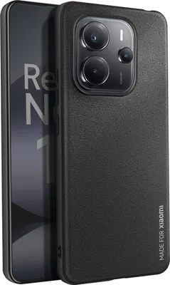 Image de Xfm, étui de protection souple au toucher pour Xiaomi Redmi Note 14 4G, noir