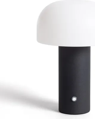 Produktbild von LED Tischlampe Tragbar Metall mit wiederaufladbarem USB Akku Leta Schwarz