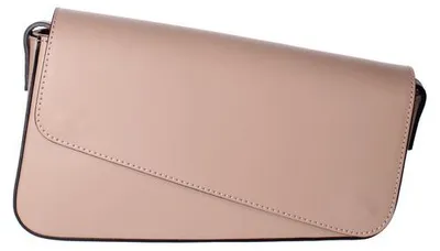 Produktbild von Umhängetasche Damen Echtleder mit Magnetverschluss Italy Beige UNICA 28x17x5 cm