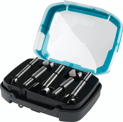 Image de Wolfcraft 1002000 Forstner bit 15 mm, 20 mm, 25 mm, 30 mm, 35 mm 5 pc(s)