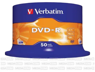 Produktbild von Verbatim DVD-R 16x 50er Spindel