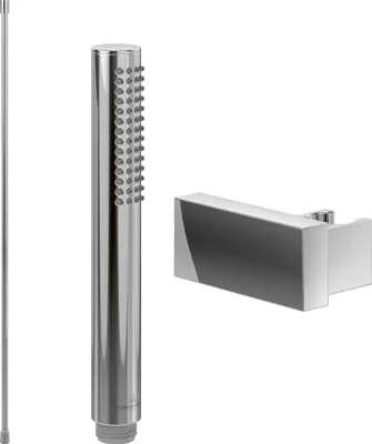 Produktbild von Villeroy & Boch Verve Showers Handbrause-Set (3 in 1 Bundle), Chrom