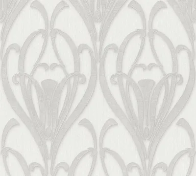 Produktbild von Ornament Tapete mit Art Deco Muster & Textilstruktur