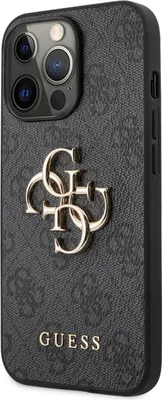 Produktbild von Guess 4G Metal Logo Back Cover Apple iPhone 13 Pro - Grau