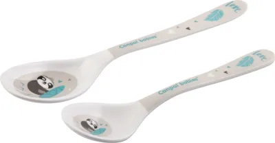 Produktbild von Canpolbabies Canpol Babys Melamin Teelffel Exotische Tiere 2pcs grau