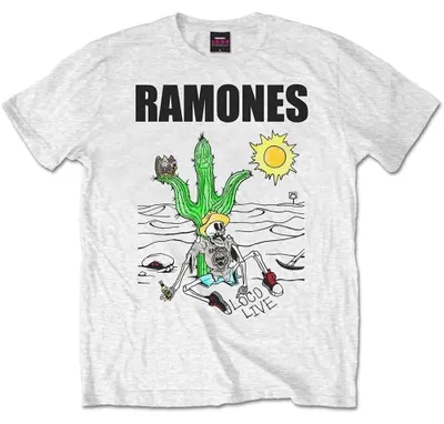 Immagine prodotto di Ramones - Loco Live Maglietta grande unisex - Bianco