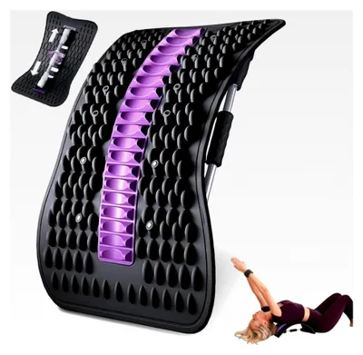 Produktbild von Rückenstrecker, Orthopädischer Rückendehner, Ergonomisches Rückenstützbrett, Yoga Zubehör zur Entspannung der Rückenmuskulatur, Verstellbarer Rückenstrecker für Yoga Fitness Workout zu Hause