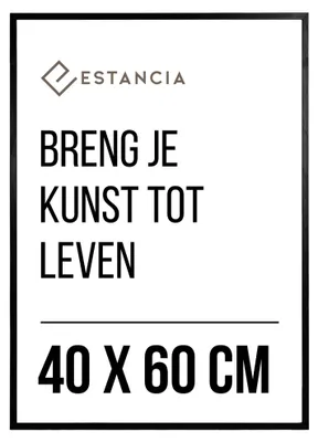 Immagine prodotto di Cornice in legno per quadri, dimensioni 40x60 cm, colore nero, realizzata in plexiglas, ideale per fotografie