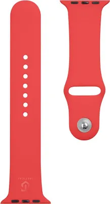 Image de Tactical 498 Silicone Band pour Apple Watch 1/2/3/4/5/6/7/8/9/SE 42/44/45mm rouge