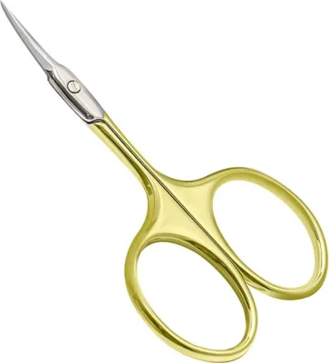 Produktbild von CGBE Profi Nagelhautschere Extra Fein Edelstahl Gold - Hautschere mit gebogener Spitze