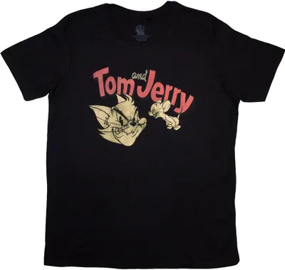 Obrázok produktu pre Tom & Jerry - tričko pre mužov/dámy uni RO12938 (XL) (čierna)