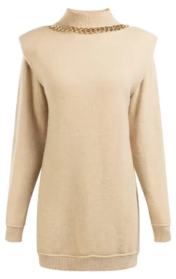 Productafbeelding van nolie Damen tricotjurk 11025380-NO01, BEIGE, maat XL/XXL