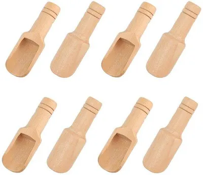 Produktbild von Kleine Holzlöffel 8 Stück Miniatur Holz mit kurzer Stiel für Gewürze