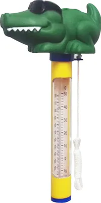 Obrázek produktu pro Plovoucí bazénový teploměr ve tvaru kresleného zvířátka, teploměr teploty vody se šňůrkou pro vnitřní venkovní bazény, lázně, vířivky, rybníčky