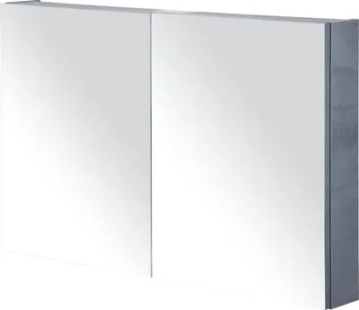 Produktbild von Spiegelschrank Sanox 100 x 13 x 65 cm beton anthrazit 2-türig