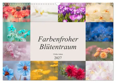 Produktbild von Farbenfroher Blütentraum (Wandkalender 2027 DIN A3 quer), CALVENDO Monatskalender