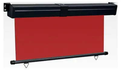 Produktbild von Balkon-Seitenmarkise 175x250 cm Rot, Markise für Balkon und Terrasse