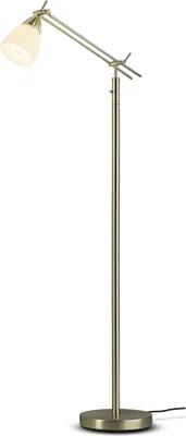Produktbild von Stehlampe - Messingfarben - Metall - 23 x 150 cm