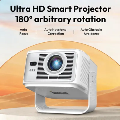 Produktbild von Beamer Projektor 4K 8K Heimkino tragbar 65000 Lumen Android 14 5G WiFi Bluetooth HDMI USB eingebaute Lautsprecher 1920x1080 native Auflösung 16 zu 9
