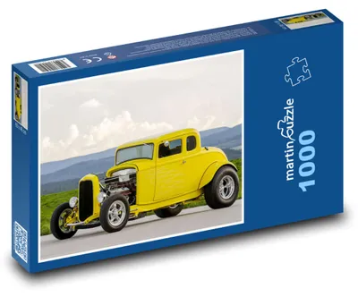 Obrázek produktu pro Puzzle 1000 Žluté auto v horské krajině - martinpuzzle