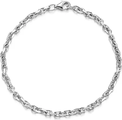 Produktbild von MATERIA by Matthias Wagner Herren Armband 925 Silber Ankerkette massiv 18-24cm 2,9mm SA-140