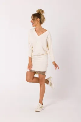 Produktbild von Made of Emotion Minikleid für Frauen Grisante M732 cremig S