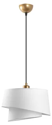 Image de Suspension Luminaire en métal blanc - 32 x 22 x H 120 cm