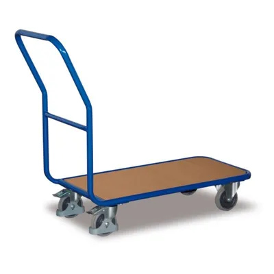 Produktbild von VARIOfit Magazinwagen im Buchendekor 1040x600mm Enzianblau RAL 5016
