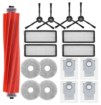 Produktbild von VERCO Ersatzteile für Roborock Qrevo Pro Qrevo S Qrevo Plus Zubehör Ersatz Bürsten Set HEPA Filter Staub Beutel Wisch Mopp Seitenbürste