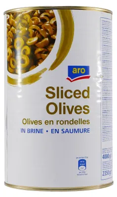 Produktbild von aro Sliced Grüne Oliven in Scheiben 4,0KG