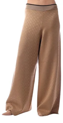 Productafbeelding van Boss - "Filara" palazzo broek voor dames, model GT47700 (maat 40 DE), kleur: middelbeige