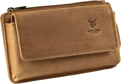 Produktbild von MATADOR Leder Handytasche Magnetverschluss bis 6.9 Zoll Hell-Braun