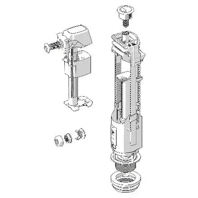 Obrázok produktu pre Jika Náhradné diely - Splachovací mechanizmus k WC kombi, biela H8913820000001