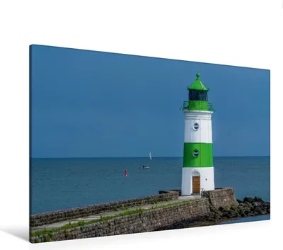 Produktbild von Calvendo  Textil-Leinwand 120 cm x 80 cm quer Leuchtturm Schleimünde, Loh Hans-Joachim; 7367012