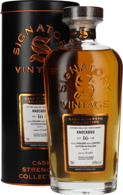 Produktbild von Knockdhu 16 Jahre - 2008/2025 - 2nd Fill Oloroso Butt - Cask Strength Collection - Signatory Vintage - Single Malt Scotch Whisky