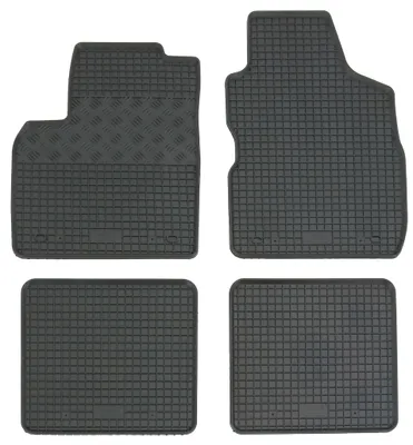 Gummifußmatten Set 4-teilig für Fiat Panda 2 169 (2003-2012), schwarz