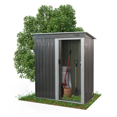 Immagine prodotto di Casetta da giardino Mobiclinic Tetto a capanna resistente Porta scorrevole Chiusura a chiave Telaio robusto Nomi