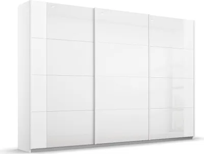 Produktbild von Schwebetürenschrank Artemis | mit Glastüren | alpinweiß / weiß