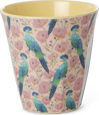 Produktbild von Rice Melamin Becher Medium - Exotic Bird Print