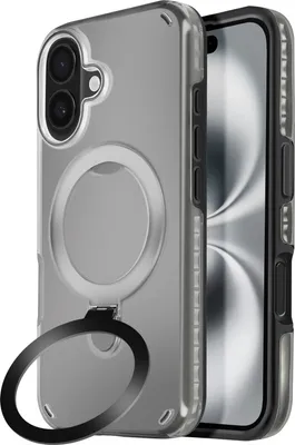 Obrázok produktu pre Avizar, Puzdro MagSafe pre Apple iPhone 16 Plus odolné voči nárazom so skladacím stojanom, čierne