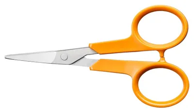 Obrázok produktu pre Nožnice na nechty "Classic", oranžové, 10 cm, zahnuté, FISKARS 1075058