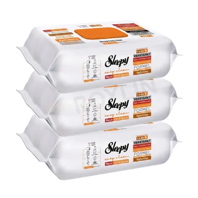 Produktbild von Sleepy Easy Clean Oberflächenreinigungstücher - Orange 3x100 Tücher
