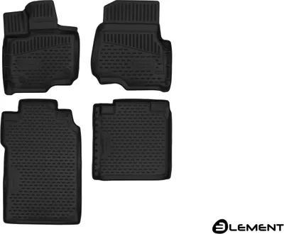 Produktbild von Fußmatten Set Element TPE Gummi 3D, wasserdicht, hoher Rand, rutschfest, passgenau – kompatible mit FORD F150, 2015-2017, Supercrew, (USA), 4 tlg.
