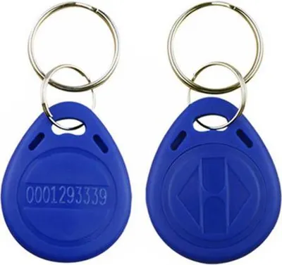 Image de Porte-clés RFID, codé 13,56 MHz, étanche, bleu HD-RKF22