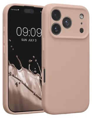 Produktbild von kwmobile Silikon Case für Apple iPhone 18 Pro / iPhone 17 Pro Hülle - Soft gummierte Handyhülle, Schutzhülle Cover in Altrosa
